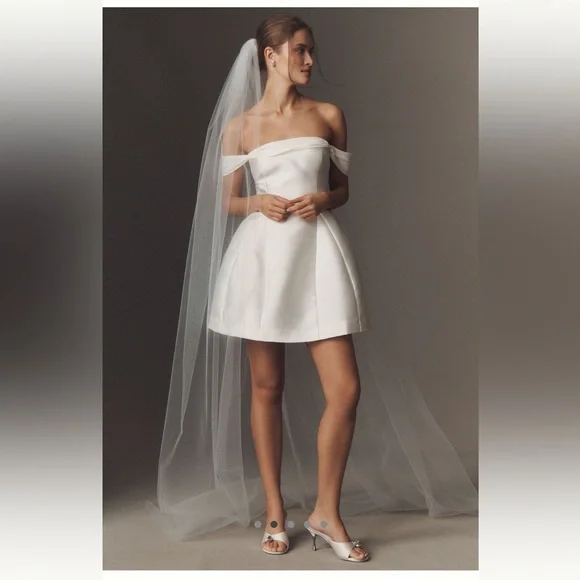 NWT BHLDN Clean Chappel Veil - Ivory - Picture 2 of 4